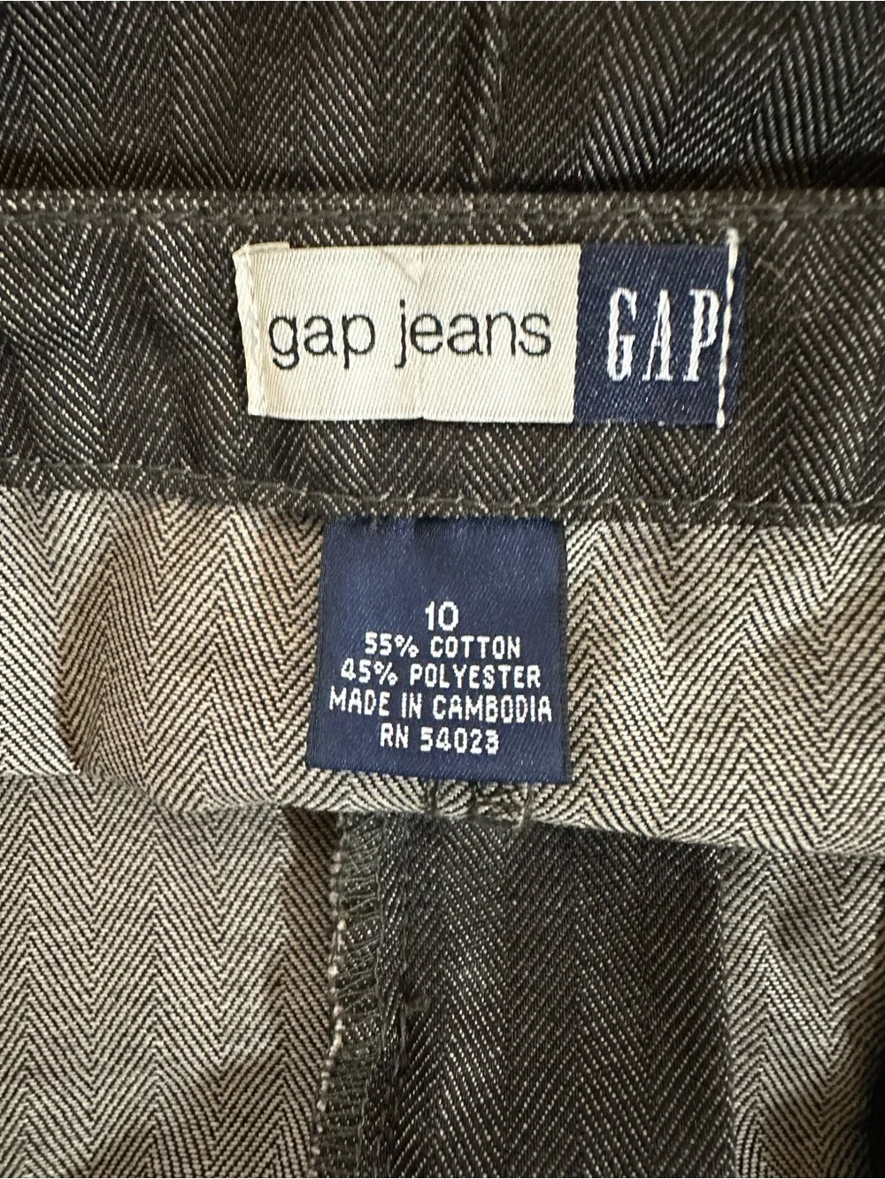 Gap Jeans women’s brown Herringbone skirt size 10